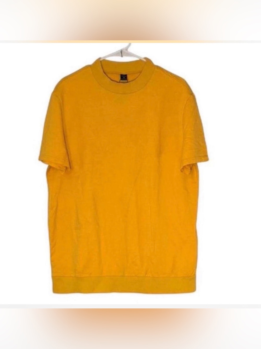 Brand New SHEIN Men's Short Sleeve Crewneck T-Shirt in Mustard Yellow - SZ XXL